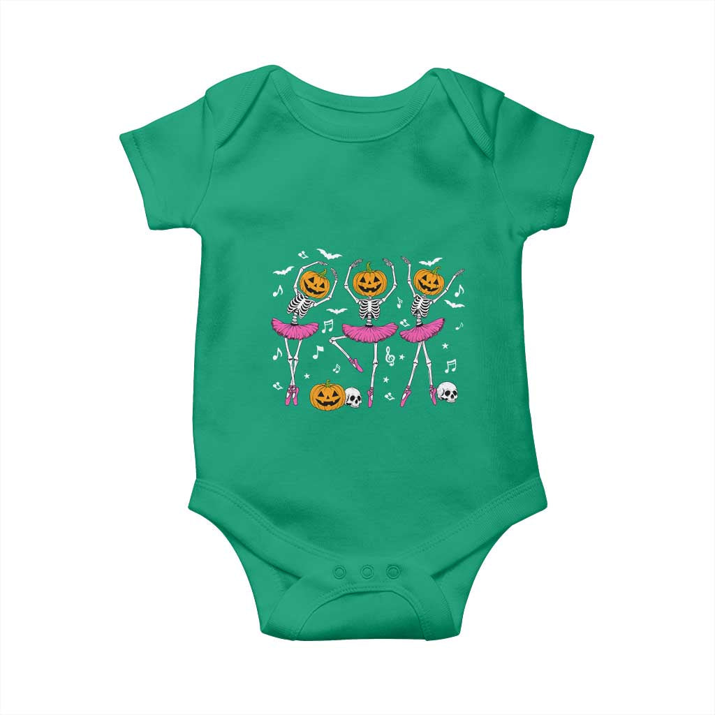 Ballet Skeleton Dance Baby Onesie Funny Halloween Gift TS12 Irish Green Print Your Wear