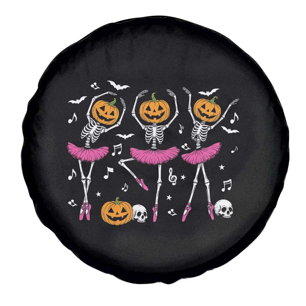 Ballet Skeleton Dance Spare Tire Cover Funny Halloween Gift TS12 Print Your Wear