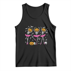 Ballet Skeleton Dance Tank Top Funny Halloween Gift TS12 Black Print Your Wear