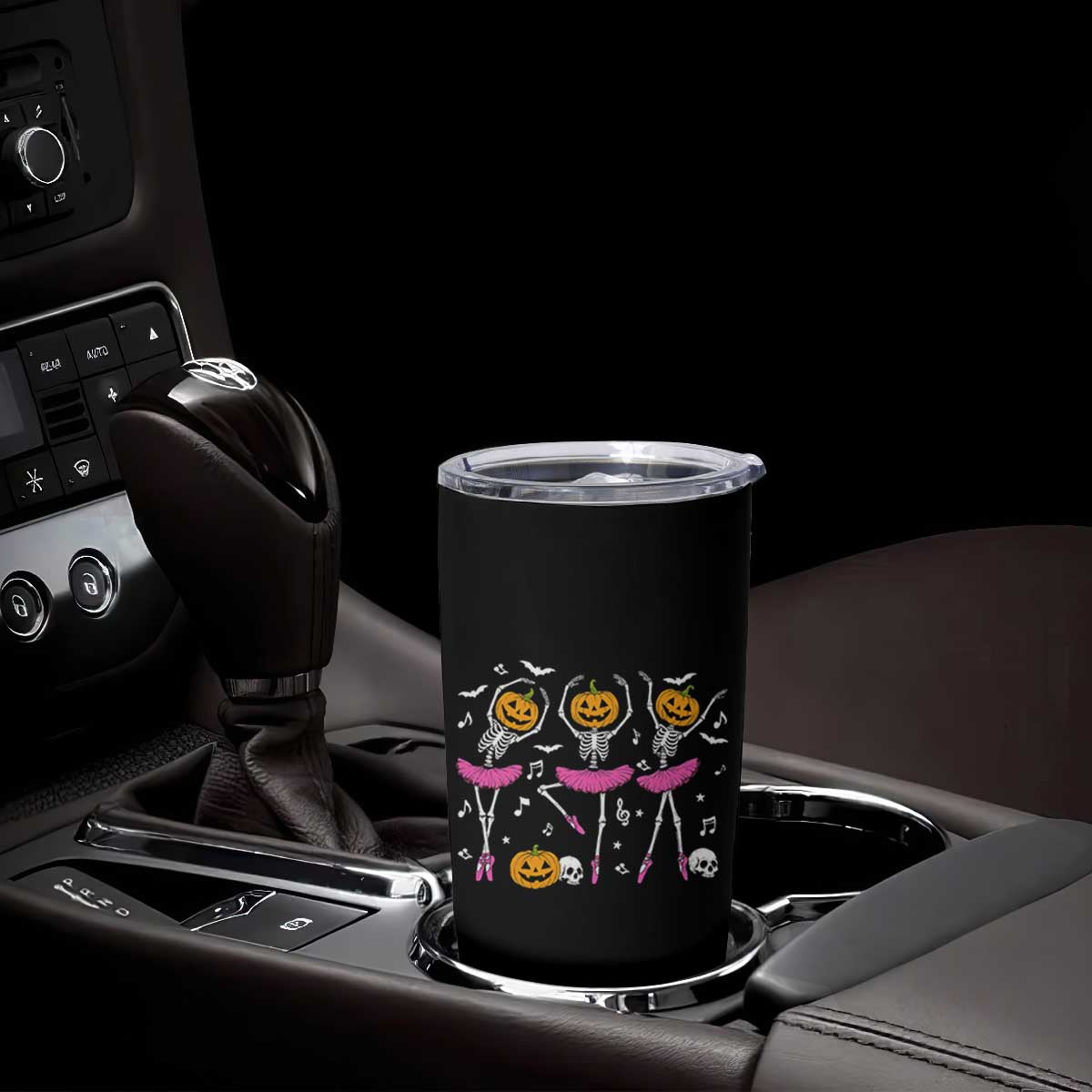 Ballet Skeleton Dance Tumbler Cup Funny Halloween Gift TS12 Print Your Wear