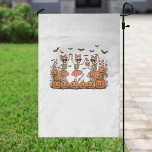 Funny Halloween Skeleton Dance Garden Flag Gift For Ballet Lover TS12 Print Your Wear