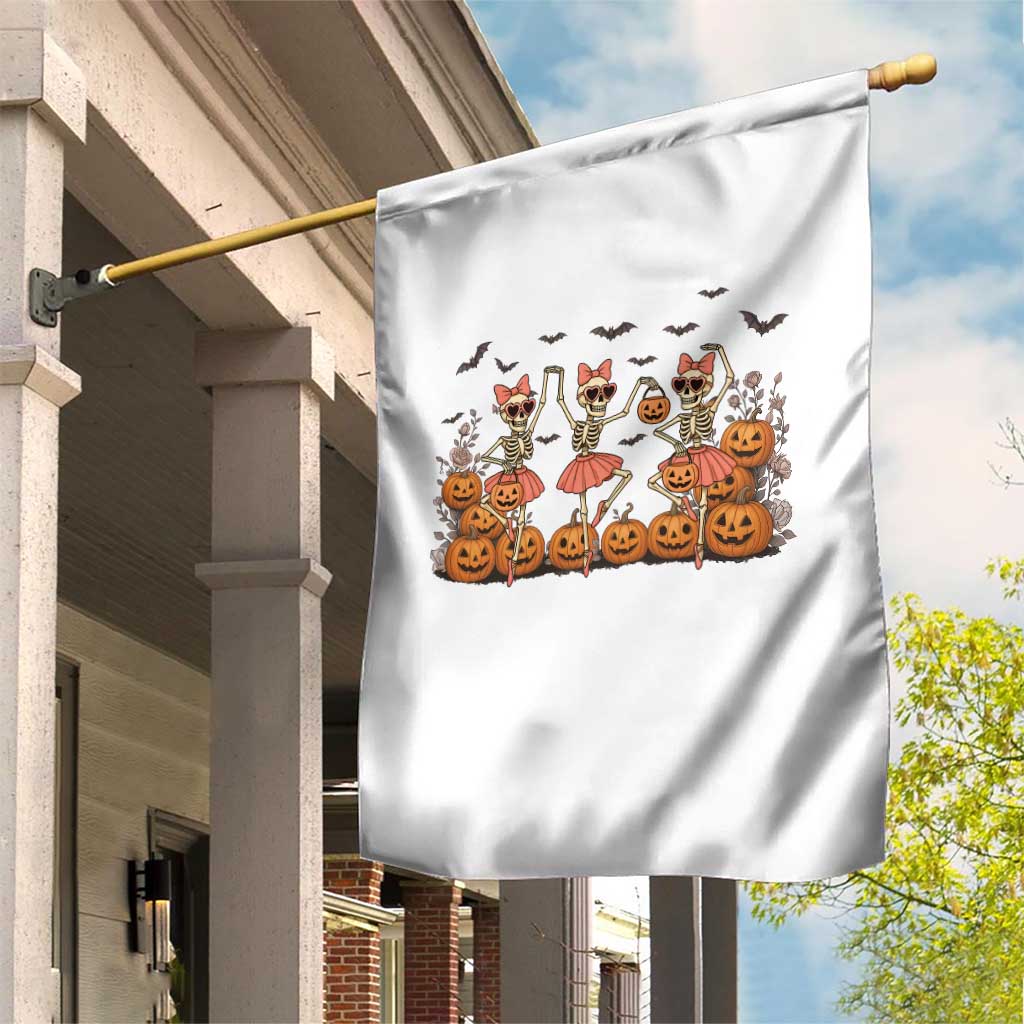 Funny Halloween Skeleton Dance Garden Flag Gift For Ballet Lover TS12 Print Your Wear