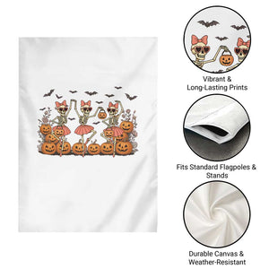 Funny Halloween Skeleton Dance Garden Flag Gift For Ballet Lover TS12 Print Your Wear