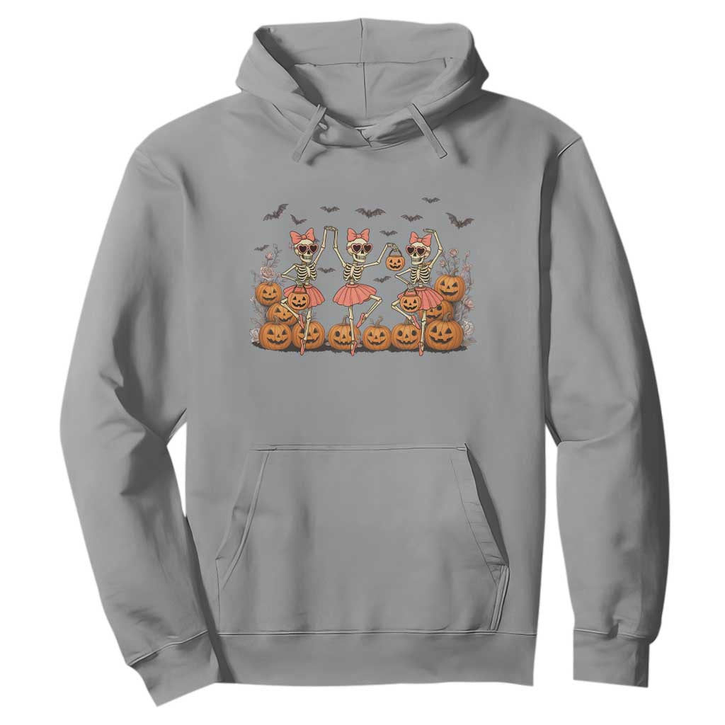 Funny Halloween Skeleton Dance Hoodie Gift For Ballet Lover TS12 Sport Gray Print Your Wear
