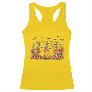 Funny Halloween Skeleton Dance Racerback Tank Top Gift For Ballet Lover TS12 Daisy Print Your Wear