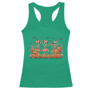 Funny Halloween Skeleton Dance Racerback Tank Top Gift For Ballet Lover TS12 Irish Green Print Your Wear