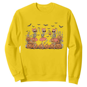 Funny Halloween Skeleton Dance Sweatshirt Gift For Ballet Lover TS12 Daisy Print Your Wear