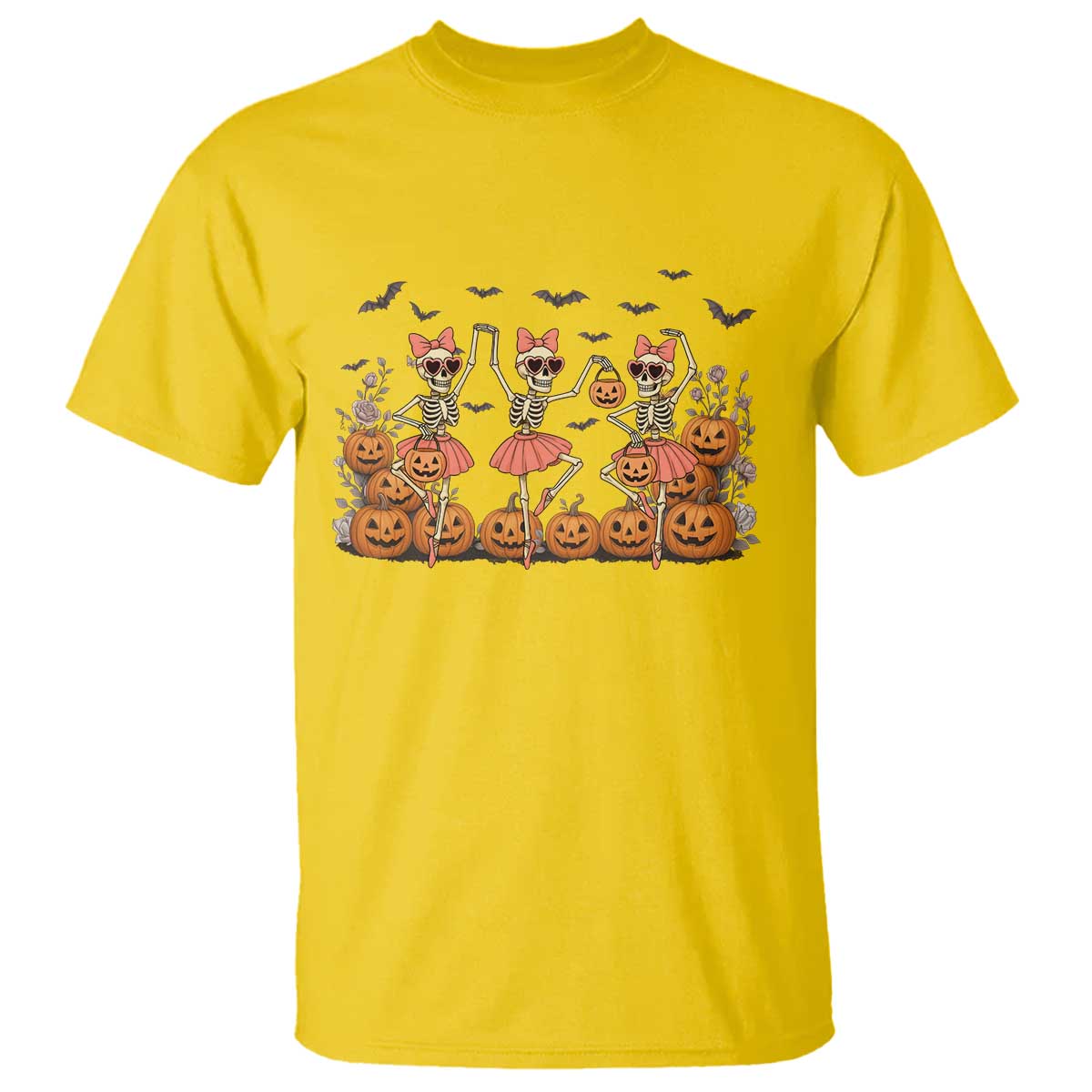 Funny Halloween Skeleton Dance T Shirt Gift For Ballet Lover TS12 Daisy Print Your Wear