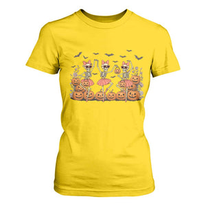 Funny Halloween Skeleton Dance T Shirt For Women Gift For Ballet Lover TS12 Daisy Print Your Wear