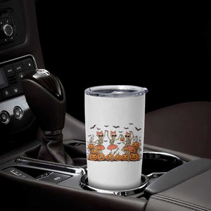 Funny Halloween Skeleton Dance Tumbler Cup Gift For Ballet Lover TS12 Print Your Wear