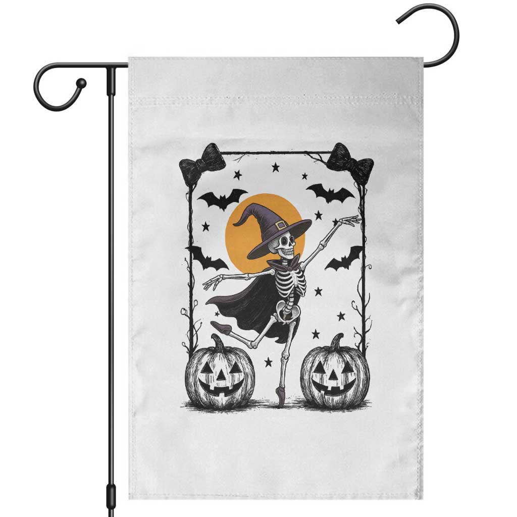 Funny Skeleton Witches Dance Ballet Garden Flag Halloween Gift TS12 White Print Your Wear
