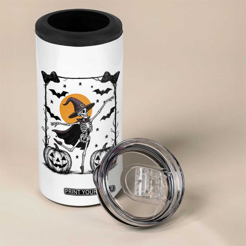 Funny Skeleton Witches Dance Ballet 4 in 1 Can Cooler Tumbler Halloween Gift TS12 Print Your Wear