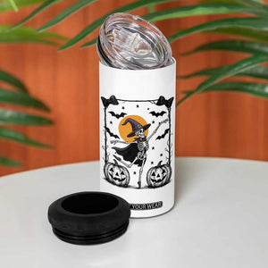 Funny Skeleton Witches Dance Ballet 4 in 1 Can Cooler Tumbler Halloween Gift TS12 Print Your Wear