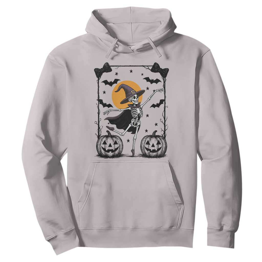 Funny Skeleton Witches Dance Ballet Hoodie Halloween Gift TS12 Ice Gray Print Your Wear