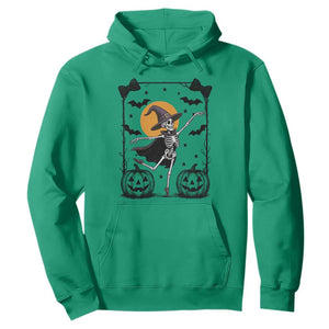 Funny Skeleton Witches Dance Ballet Hoodie Halloween Gift TS12 Irish Green Print Your Wear