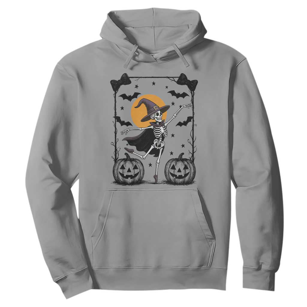 Funny Skeleton Witches Dance Ballet Hoodie Halloween Gift TS12 Sport Gray Print Your Wear