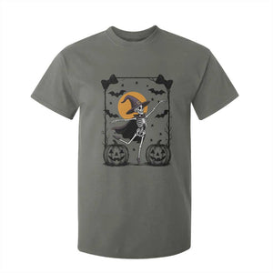 Funny Skeleton Witches Dance Ballet T Shirt For Kid Halloween Gift TS12 Military Green Print Your Wear