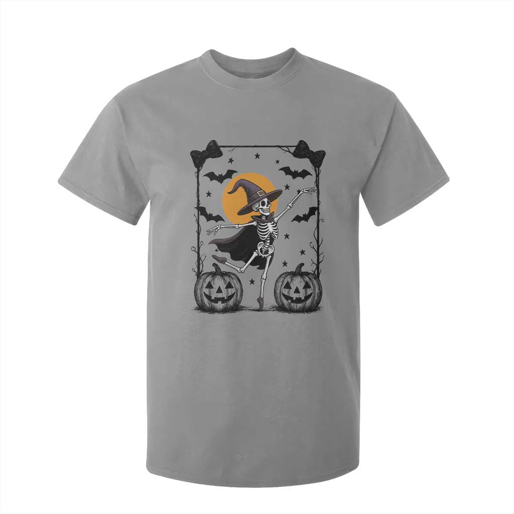 Funny Skeleton Witches Dance Ballet T Shirt For Kid Halloween Gift TS12 Sport Gray Print Your Wear
