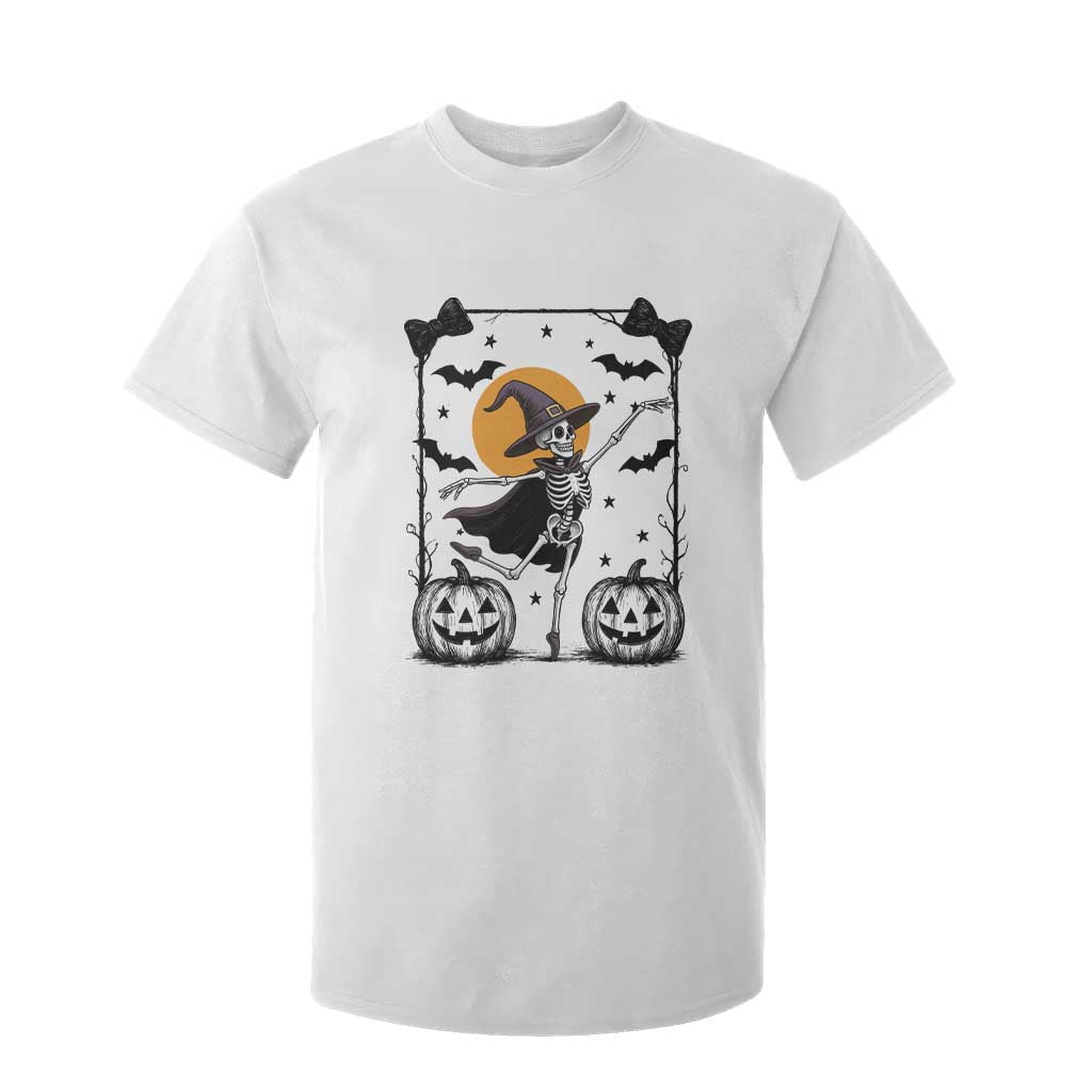 Funny Skeleton Witches Dance Ballet T Shirt For Kid Halloween Gift TS12 White Print Your Wear