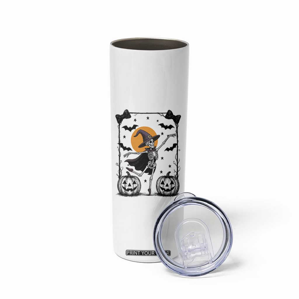Funny Skeleton Witches Dance Ballet Skinny Tumbler Halloween Gift TS12 Print Your Wear