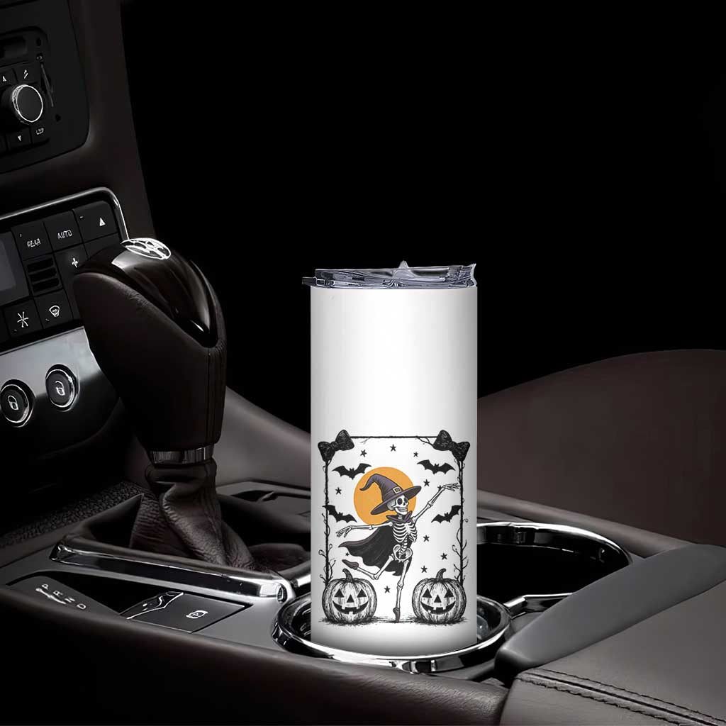 Funny Skeleton Witches Dance Ballet Skinny Tumbler Halloween Gift TS12 Print Your Wear