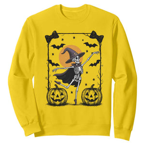 Funny Skeleton Witches Dance Ballet Sweatshirt Halloween Gift TS12 Daisy Print Your Wear