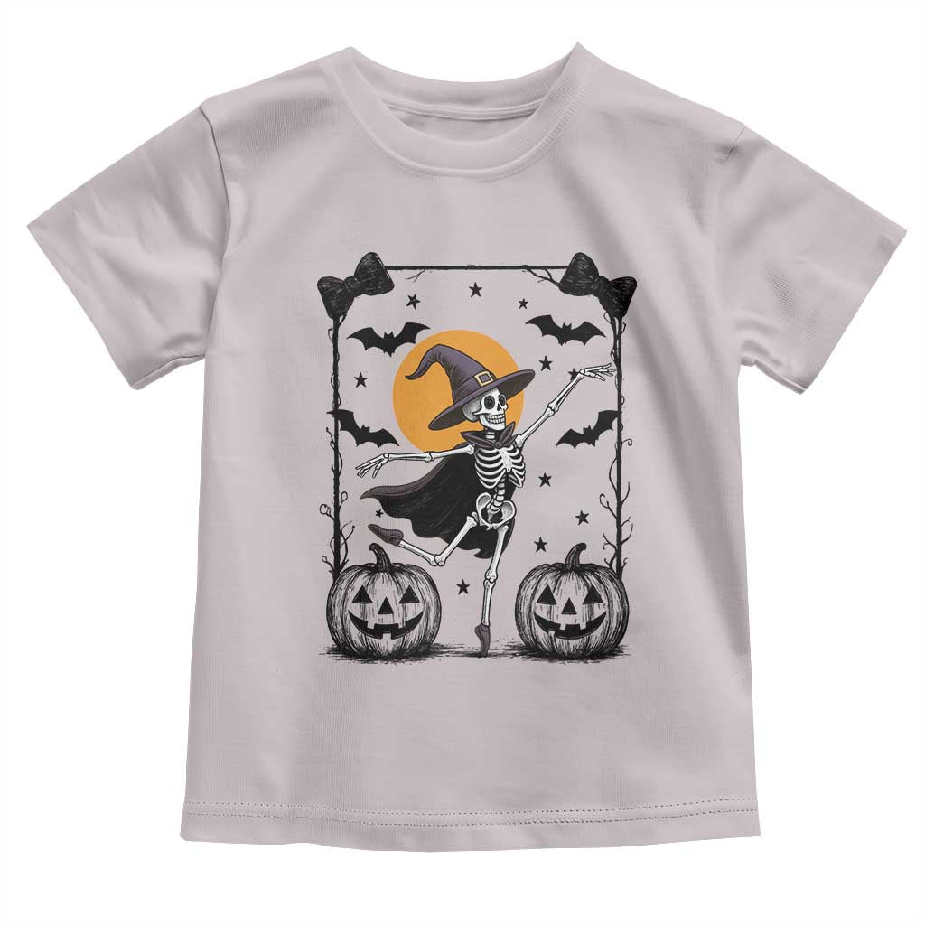 Funny Skeleton Witches Dance Ballet Toddler T Shirt Halloween Gift TS12 Ice Gray Print Your Wear