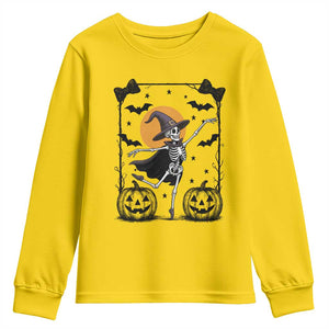 Funny Skeleton Witches Dance Ballet Youth Sweatshirt Halloween Gift TS12 Daisy Print Your Wear