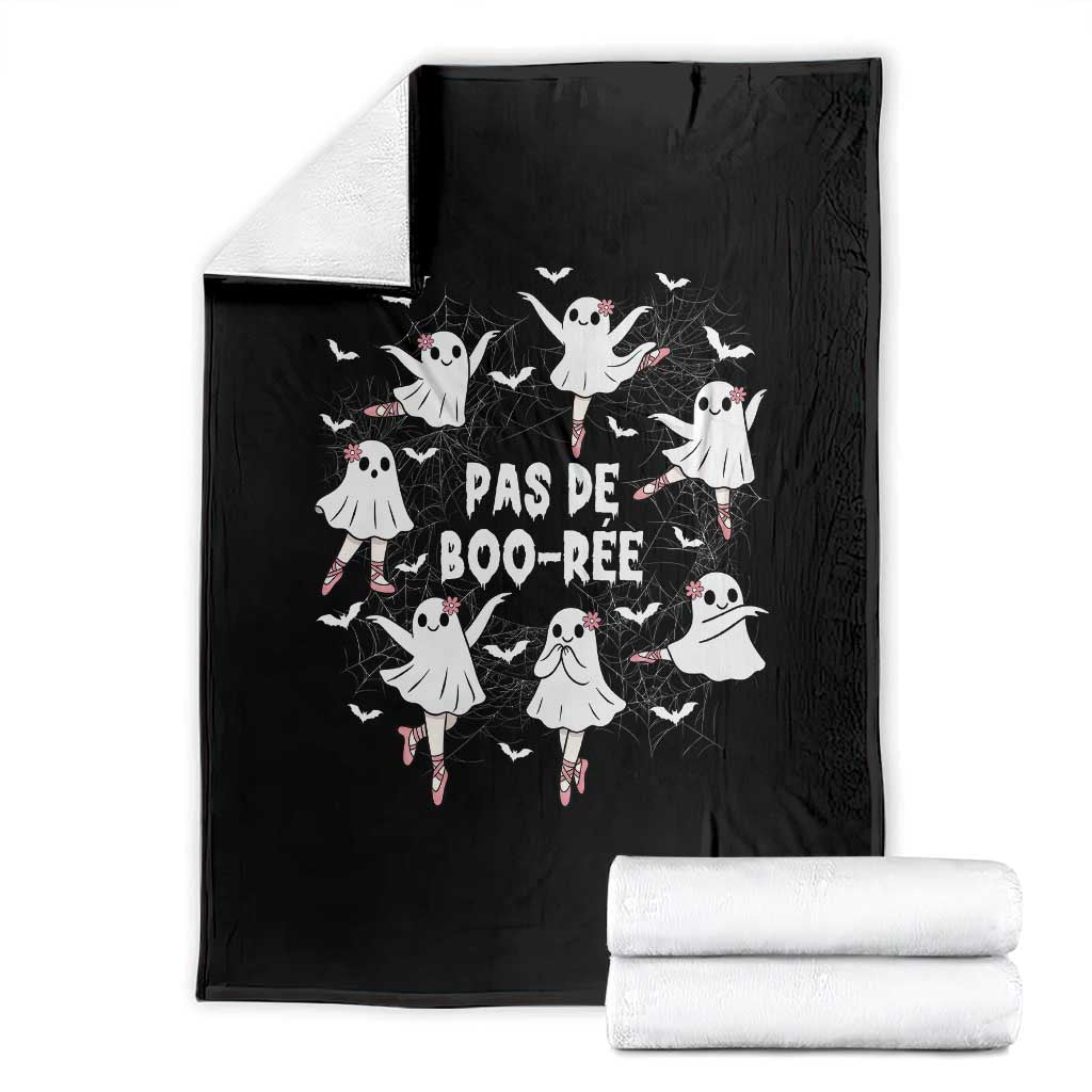 Halloween Ballet Ghost Throw Blanket Pas De Boo Ree Gift TS12 Black Print Your Wear