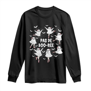 Halloween Ballet Ghost Long Sleeve Shirt Pas De Boo Ree Gift TS12 Black Print Your Wear