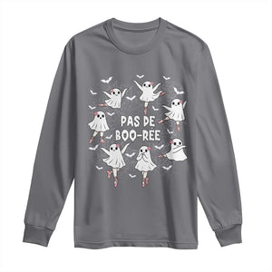 Halloween Ballet Ghost Long Sleeve Shirt Pas De Boo Ree Gift TS12 Charcoal Print Your Wear