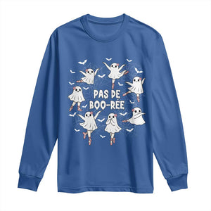 Halloween Ballet Ghost Long Sleeve Shirt Pas De Boo Ree Gift TS12 Royal Blue Print Your Wear
