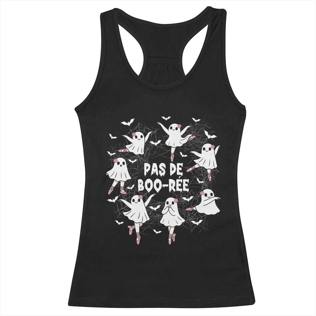Halloween Ballet Ghost Racerback Tank Top Pas De Boo Ree Gift TS12 Black Print Your Wear