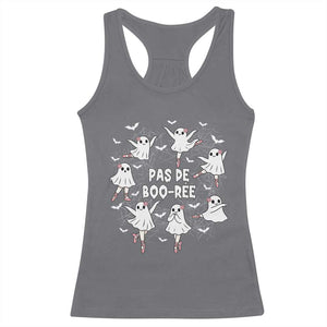 Halloween Ballet Ghost Racerback Tank Top Pas De Boo Ree Gift TS12 Charcoal Print Your Wear