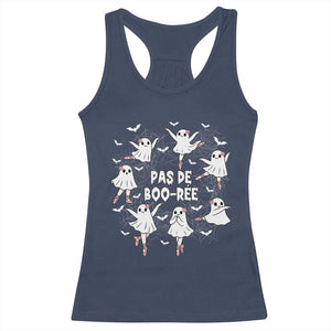 Halloween Ballet Ghost Racerback Tank Top Pas De Boo Ree Gift TS12 Navy Print Your Wear