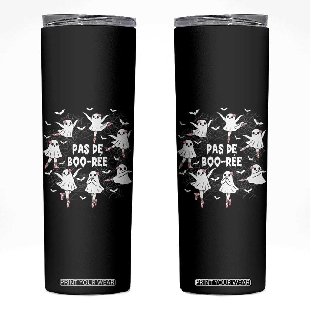 Halloween Ballet Ghost Skinny Tumbler Pas De Boo Ree Gift TS12 Black Print Your Wear