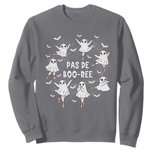 Halloween Ballet Ghost Sweatshirt Pas De Boo Ree Gift TS12 Charcoal Print Your Wear
