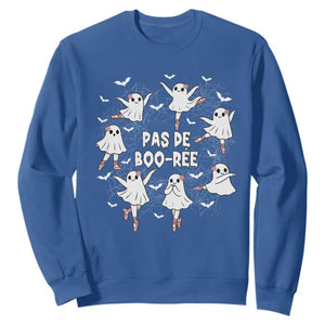 Halloween Ballet Ghost Sweatshirt Pas De Boo Ree Gift TS12 Royal Blue Print Your Wear