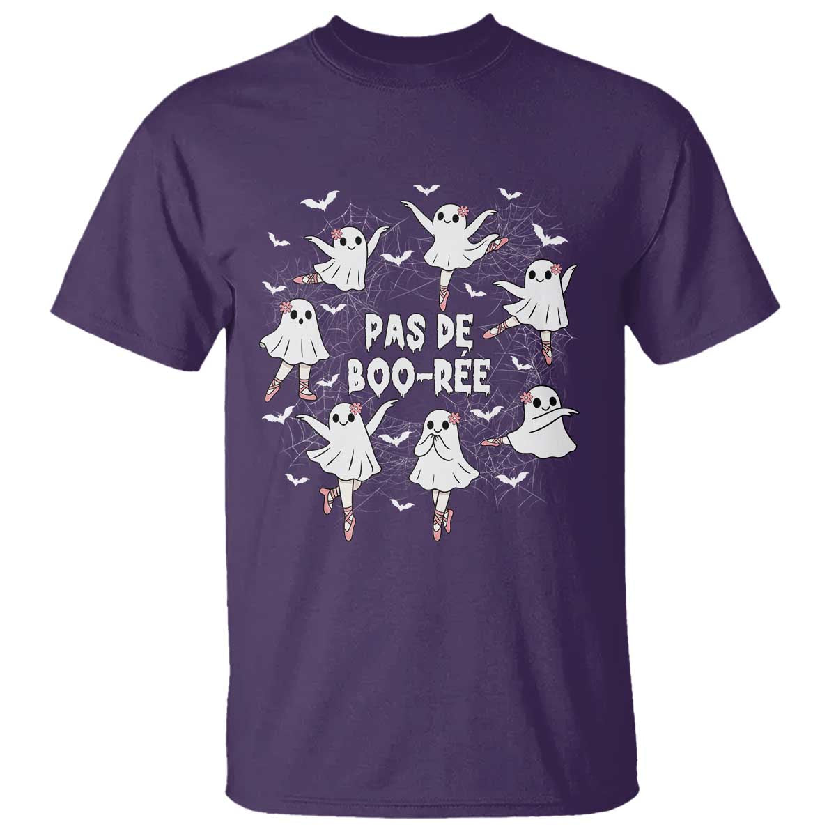 Halloween Ballet Ghost T Shirt Pas De Boo Ree Gift TS12 Purple Print Your Wear