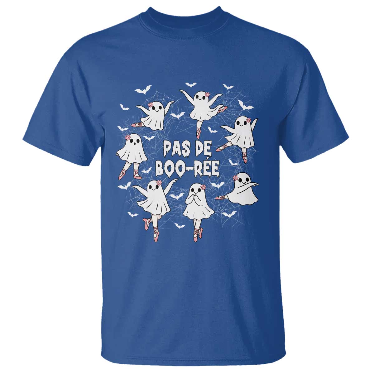 Halloween Ballet Ghost T Shirt Pas De Boo Ree Gift TS12 Royal Blue Print Your Wear