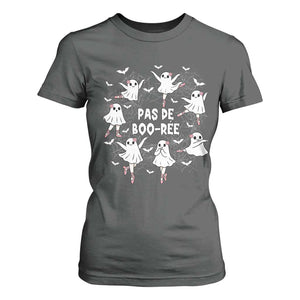 Halloween Ballet Ghost T Shirt For Women Pas De Boo Ree Gift TS12 Dark Heather Print Your Wear