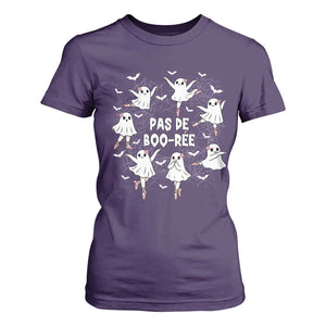 Halloween Ballet Ghost T Shirt For Women Pas De Boo Ree Gift TS12 Purple Print Your Wear