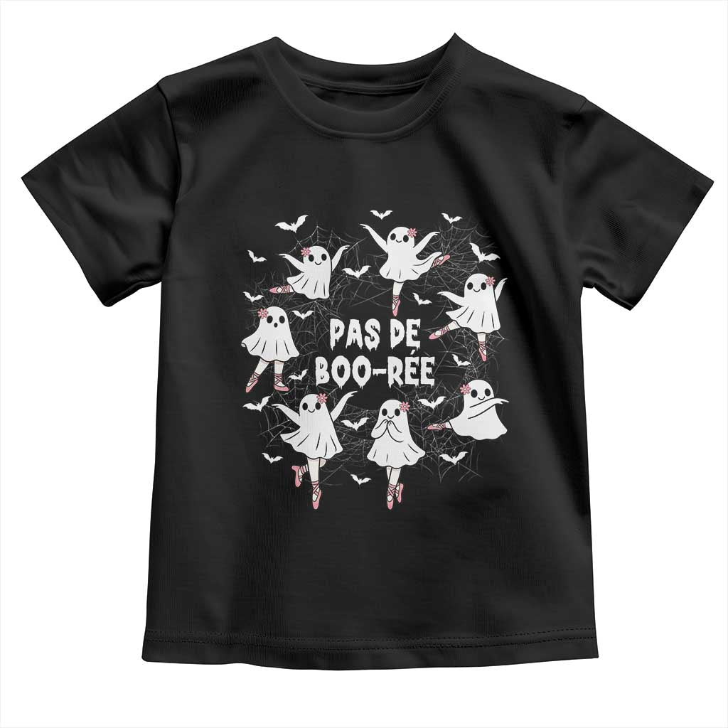 Halloween Ballet Ghost Toddler T Shirt Pas De Boo Ree Gift TS12 Black Print Your Wear