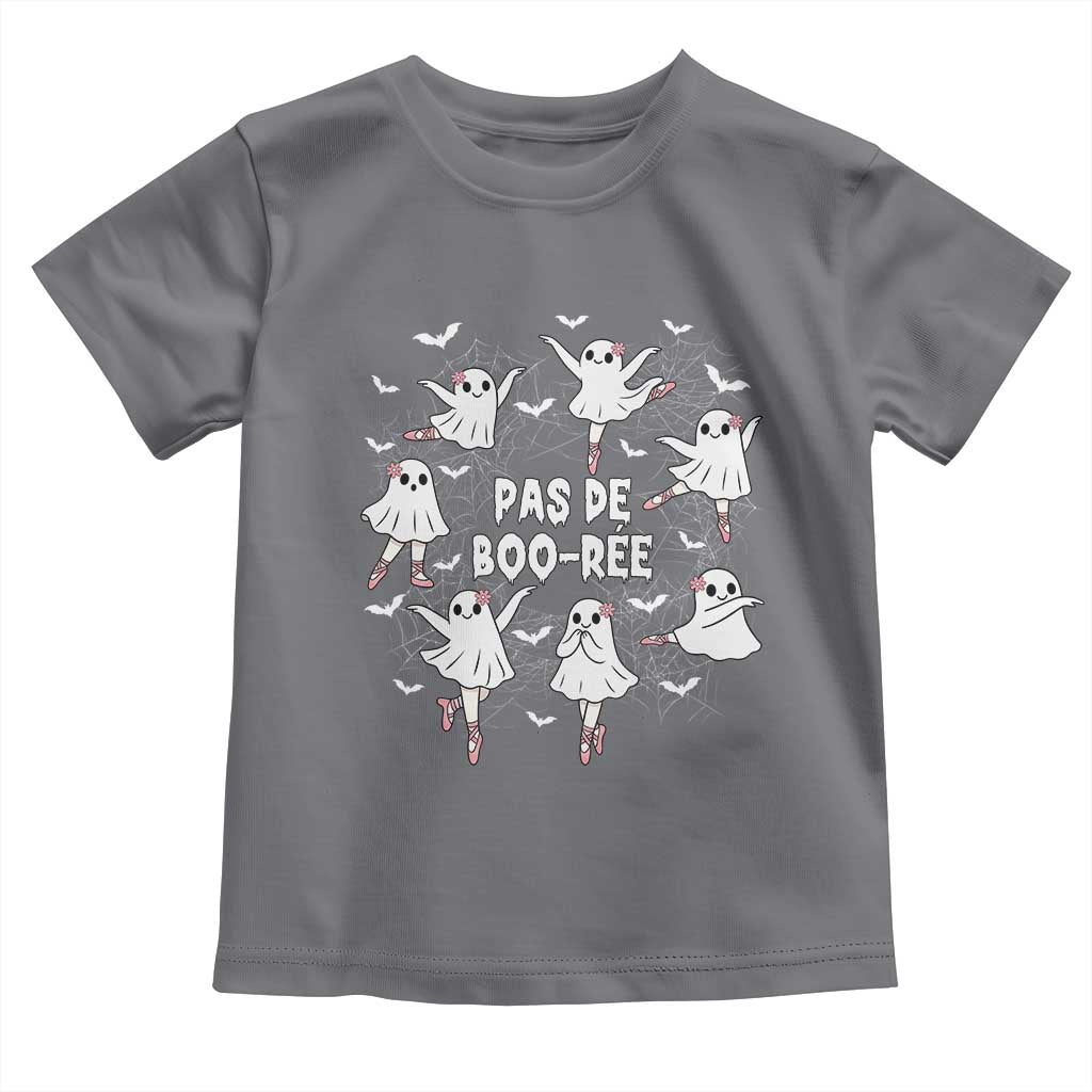 Halloween Ballet Ghost Toddler T Shirt Pas De Boo Ree Gift TS12 Charcoal Print Your Wear