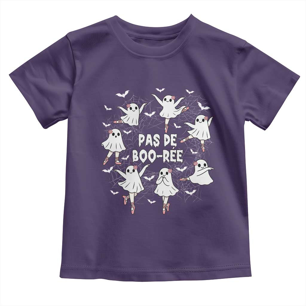 Halloween Ballet Ghost Toddler T Shirt Pas De Boo Ree Gift TS12 Purple Print Your Wear
