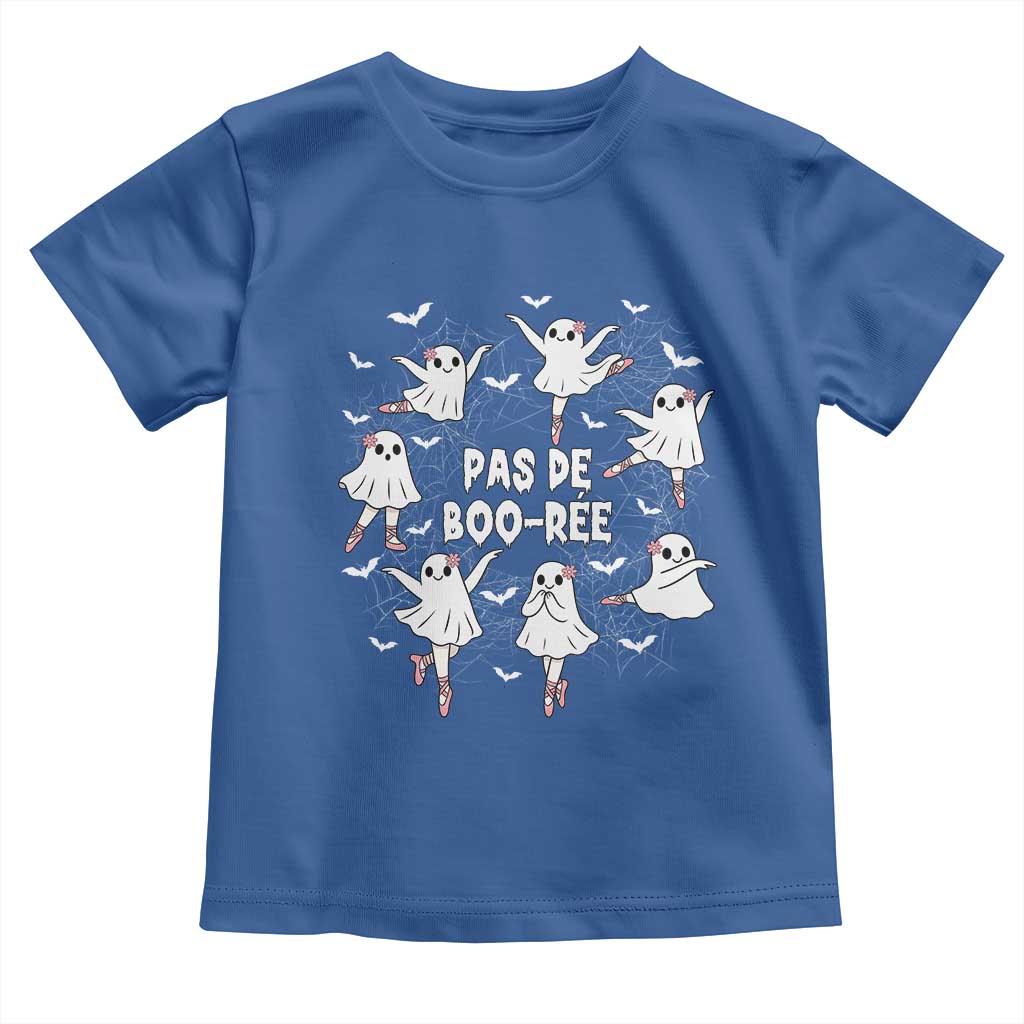 Halloween Ballet Ghost Toddler T Shirt Pas De Boo Ree Gift TS12 Royal Blue Print Your Wear