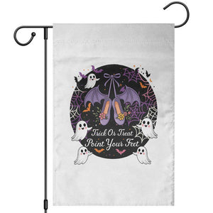 Trick Or Treat Point Your Feet Garden Flag Funny Halloween Ballet Gift TS12 White Print Your Wear