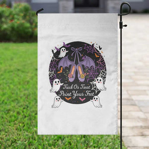 Trick Or Treat Point Your Feet Garden Flag Funny Halloween Ballet Gift TS12 Print Your Wear