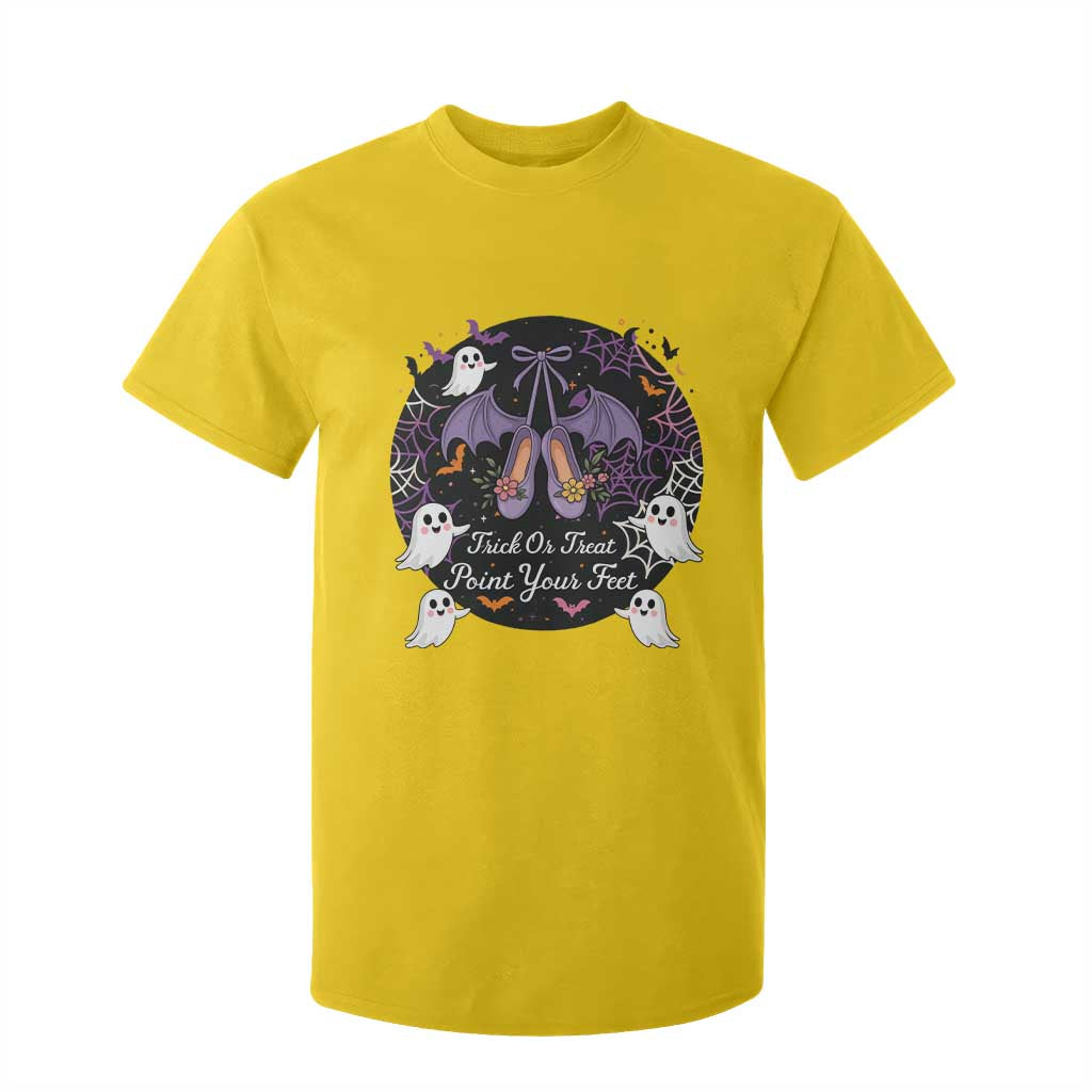 Trick Or Treat Point Your Feet T Shirt For Kid Funny Halloween Ballet Gift TS12 Daisy Print Your Wear