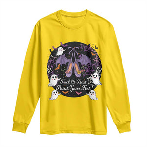Trick Or Treat Point Your Feet Long Sleeve Shirt Funny Halloween Ballet Gift TS12 Daisy Print Your Wear